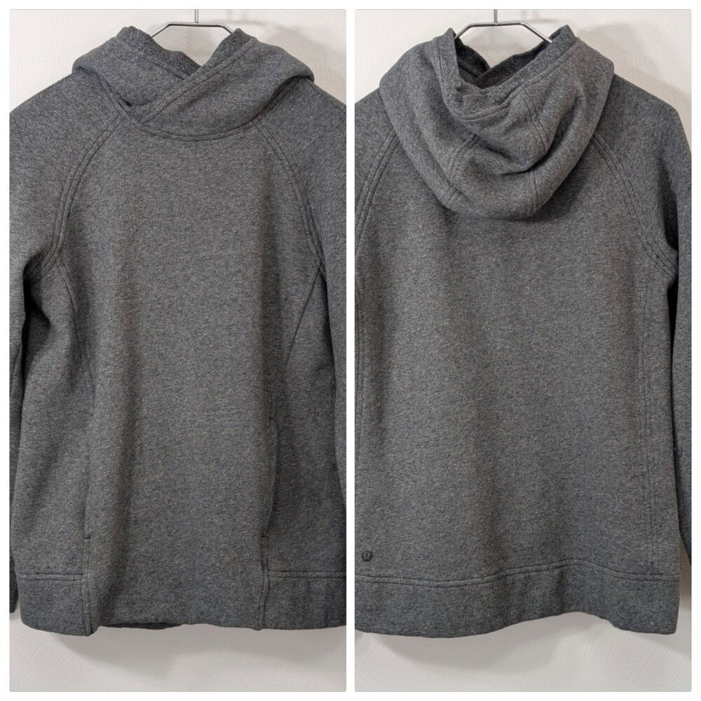 Lululemon At Ease Hoodie Heathered Gray 6 Sport Outdoor Inspired Athleisure